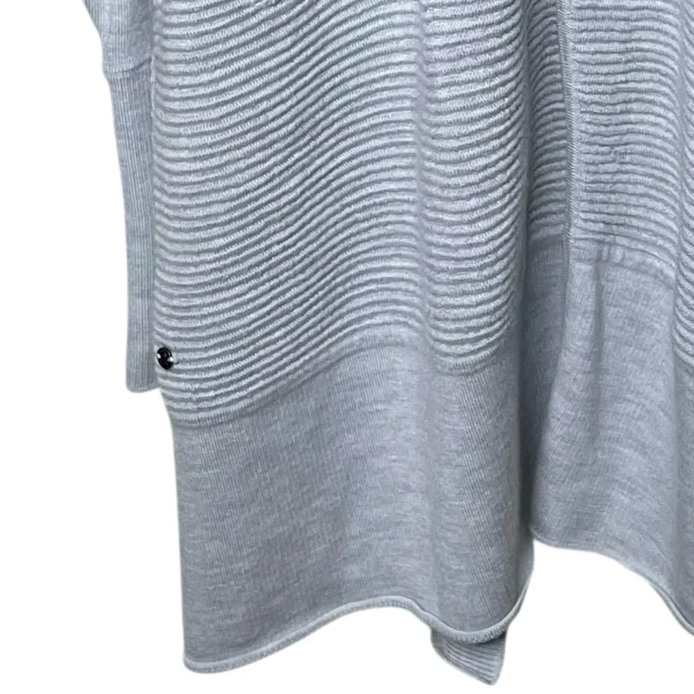 Lululemon Sit In Lotus Wrap II Cardigan Merino‎ Wool Heathered Chambray
